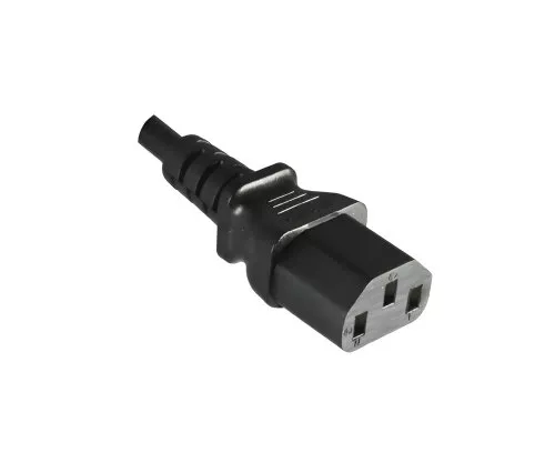 Cold device cable C13 to C20, 1mm², extension, VDE, black, length 1.80m